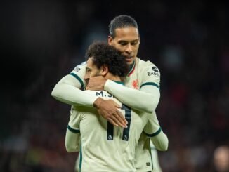 Mohamed Salah and Virgil van Dijk